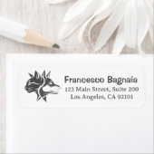 Half Cat and Half Dog with Personalized Name ラベル (インサイチュ)