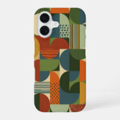 Half-Circle and Geometric Blocks iPhone 16ケース (裏面)