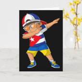 Half Cubyn Half Ukrainian Boy Kid Cuby Ukraine Fla カード (黄色い花)