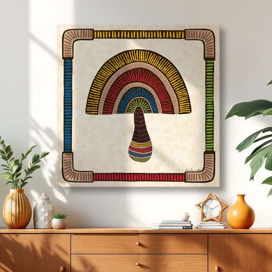 Half Dome Abstract Mushroom キャンバスプリント