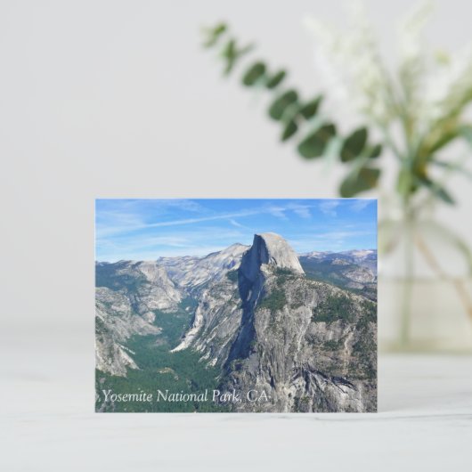 Half Dome from Glacier Point, Yosemite, CA Postcar ポストカード (スタンド正面)