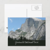 Half Dome from the Side in Yosemite National Park ポストカード (正面/裏面)