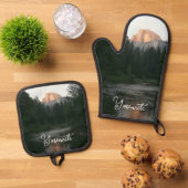 Half Dome Sunset in Yosemite National Park 鍋つかみ&鍋敷きセット (トップダウン)