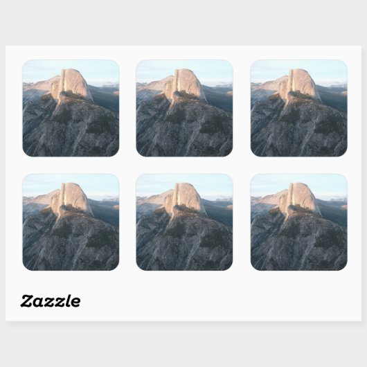 Half Dome Yosemite Sticker スクエアシール (シート)