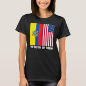 Half Ecuadorian Half American USA DNA Ecuador Heri Tシャツ (正面)