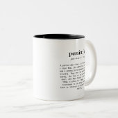 half empty or half full pessimist definition ツートーンマグカップ (正面右)
