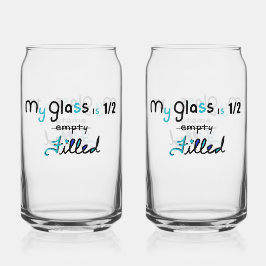 Half Filled Glass ガラス缶