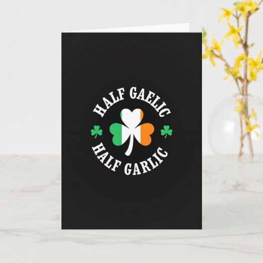 Half Gaelic Half Garlic Card カード (黄色い花)