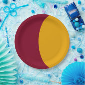 Half Gold Custom Party Paper Plate ペーパープレート (パーティー)