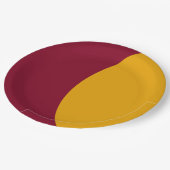 Half Gold Custom Party Paper Plate ペーパープレート (アングル)