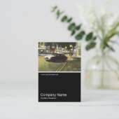 Half&Halfの写真0154の-タクシー-油絵 名刺 (スタンド正面)