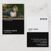 Half&Halfの写真0251 -灰色のリス 名刺 (正面/裏面)