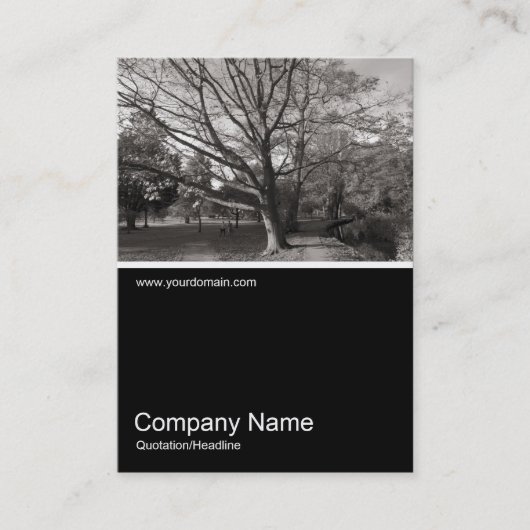 Half&Halfの写真0266 -公園の秋 名刺 (正面)