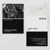 Half&Halfの写真053 -クラシックなオートバイのゲージ 名刺 (正面/裏面)