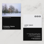 Half&Half写真0104 – 公園の雪 名刺 (正面/裏面)