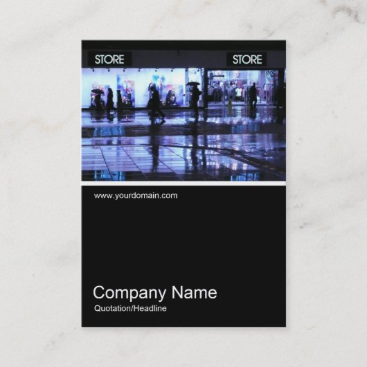 Half&Half写真0155 – 雨のショッピング 名刺 (正面)