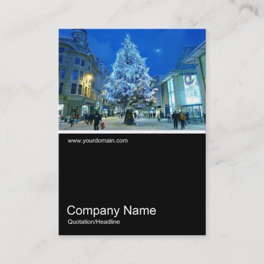 Half&Half写真0194 – カーディフの雪 名刺 (正面)