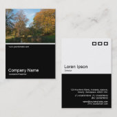 Half&Half写真0269 – 公園の秋 名刺 (正面/裏面)