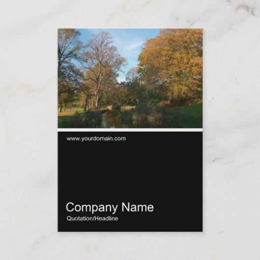 Half&Half写真0269 – 公園の秋 名刺 (正面)