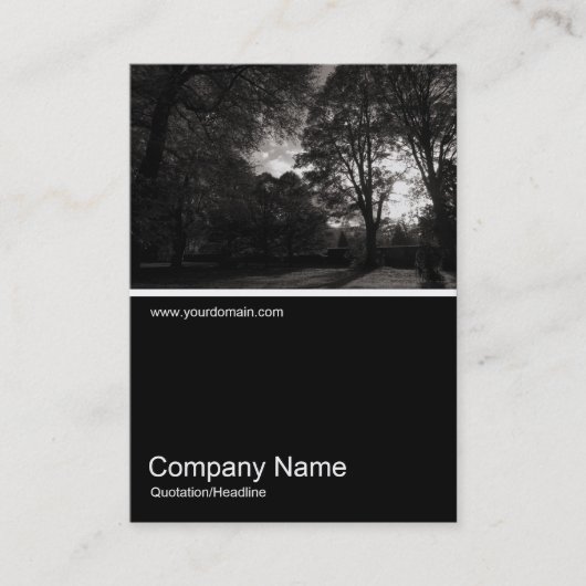 Half&Half写真0274 – 公園の秋 名刺 (正面)