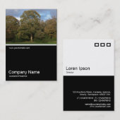 Half&Half写真0276 – 公園の秋 名刺 (正面/裏面)