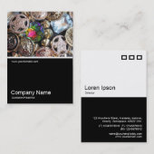 Half&Half写真0372 – フリーマーケットきらきら光る 名刺 (正面/裏面)