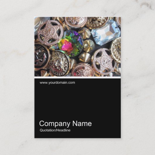 Half&Half写真0372 – フリーマーケットきらきら光る 名刺 (正面)