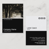 Half&Half写真051 – 白鳥の川 名刺 (正面/裏面)