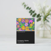 Half&Half写真073 -カラフル花 名刺 (スタンド正面)