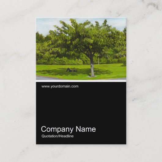 Half&Half写真079 – 夏のボーッとした油 名刺 (正面)