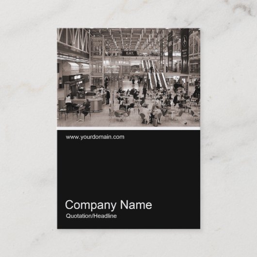 Half&Half Photo 039 – パディントン駅，ロンドン 名刺 (正面)