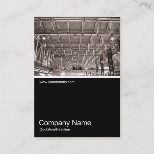 Half&Half Photo 040 – パディントン駅，ロンドン 名刺 (正面)