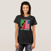 Half Kittitian American Saint Kitts and Nevis Heri Tシャツ (正面フル)