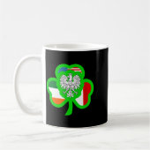 Half Lish Half Irish All St.patrick Lish Irish Ame コーヒーマグカップ (左)