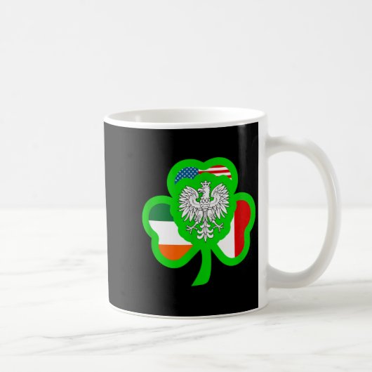Half Lish Half Irish All St.patrick Lish Irish Ame コーヒーマグカップ (右)