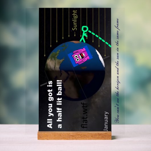 Half lit ball! アクリルサイン (ニュートラル)