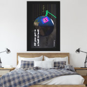 Half lit ball! キャンバスプリント (インサイチュ (寝室))