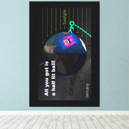 Half lit ball! キャンバスプリント