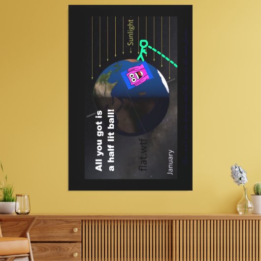 Half lit ball! キャンバスプリント (インサイチュ (リビング))