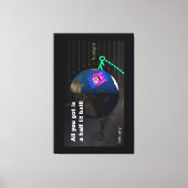 Half lit ball! キャンバスプリント (正面)