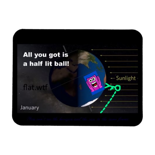 Half lit ball! マグネット (横)