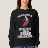 Half Marathon 13 1 Funny Running great idea Runner スウェットシャツ (正面)