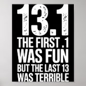 Half Marathon Art For Men Women 13.1 Half Marathon ポスター (正面)