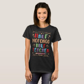 Half Mofongo Half Teacher Mangu Foodie Puerto Rica Tシャツ (正面フル)