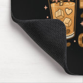 Half Mom Half Coffee Iced Coffee Mom Life Graphic  マウスパッド (コーナー)