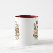 Half Mom Half Coffee Mug | Book Lover Mom Gift マグカップ (中央)