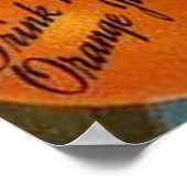 Half Moon Brand Oranges Crate Label ポスター (角)
