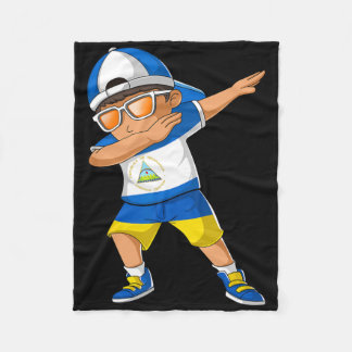 Half Nicaraguan Ukrainian Boy Nicaragua Ukraine Fl フリースブランケット