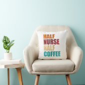 Half Nurse Half Coffee Funny Nurse クッション (椅子)