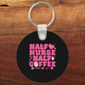 Half Nurse Half Coffee Nurse  キーホルダー (正面)